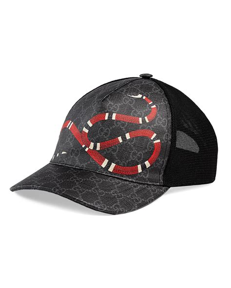 gucci snake print cap